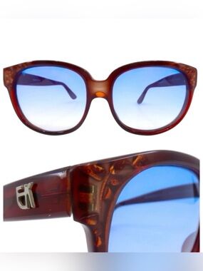 1980’s Iconic Emmanuelle Khanh Paris Sunglasses‎ with Inlaid Detail, Model 8080